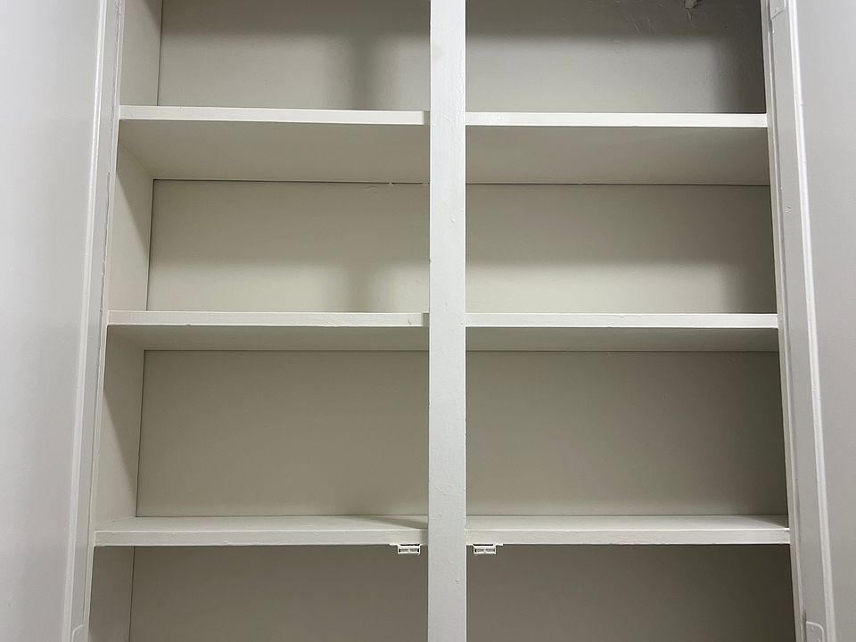 Cabinets above the kitchen sink