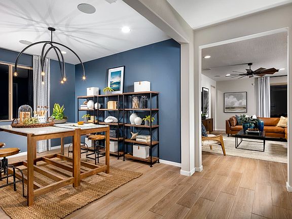 Entry with a view to the Flex Space and Great Room of the Laredo Model Home.