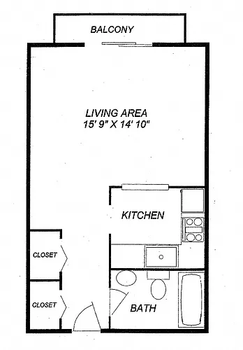 Floor plan Studio