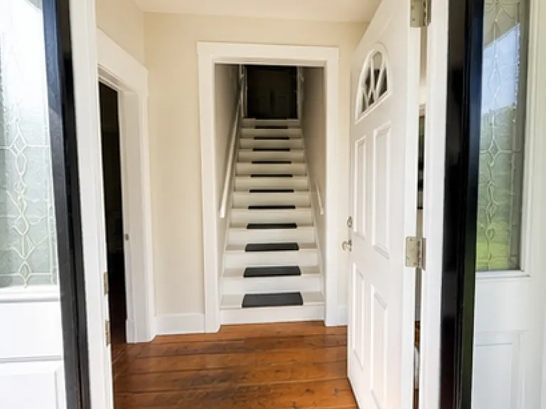 Front entry and stairs