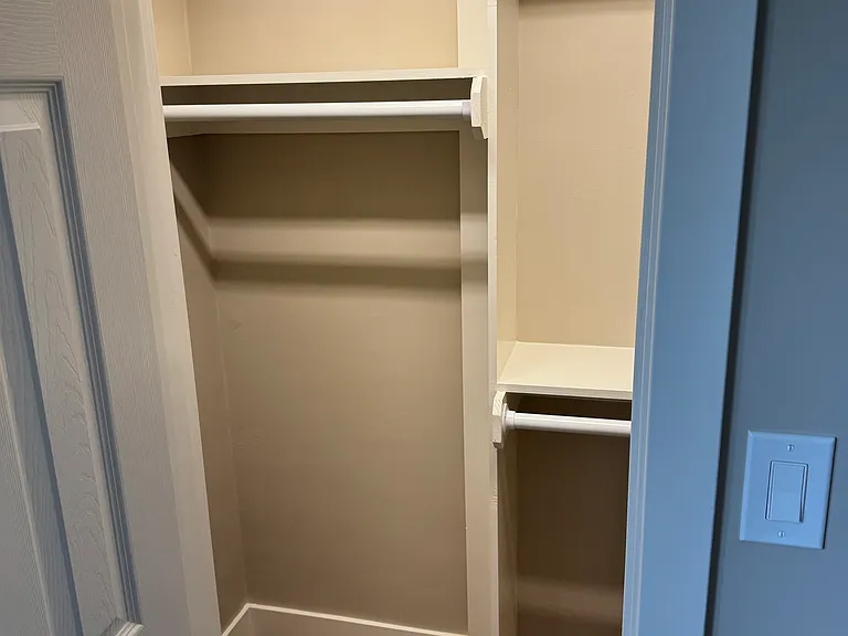 Multiple Pole Bedroom Closet
