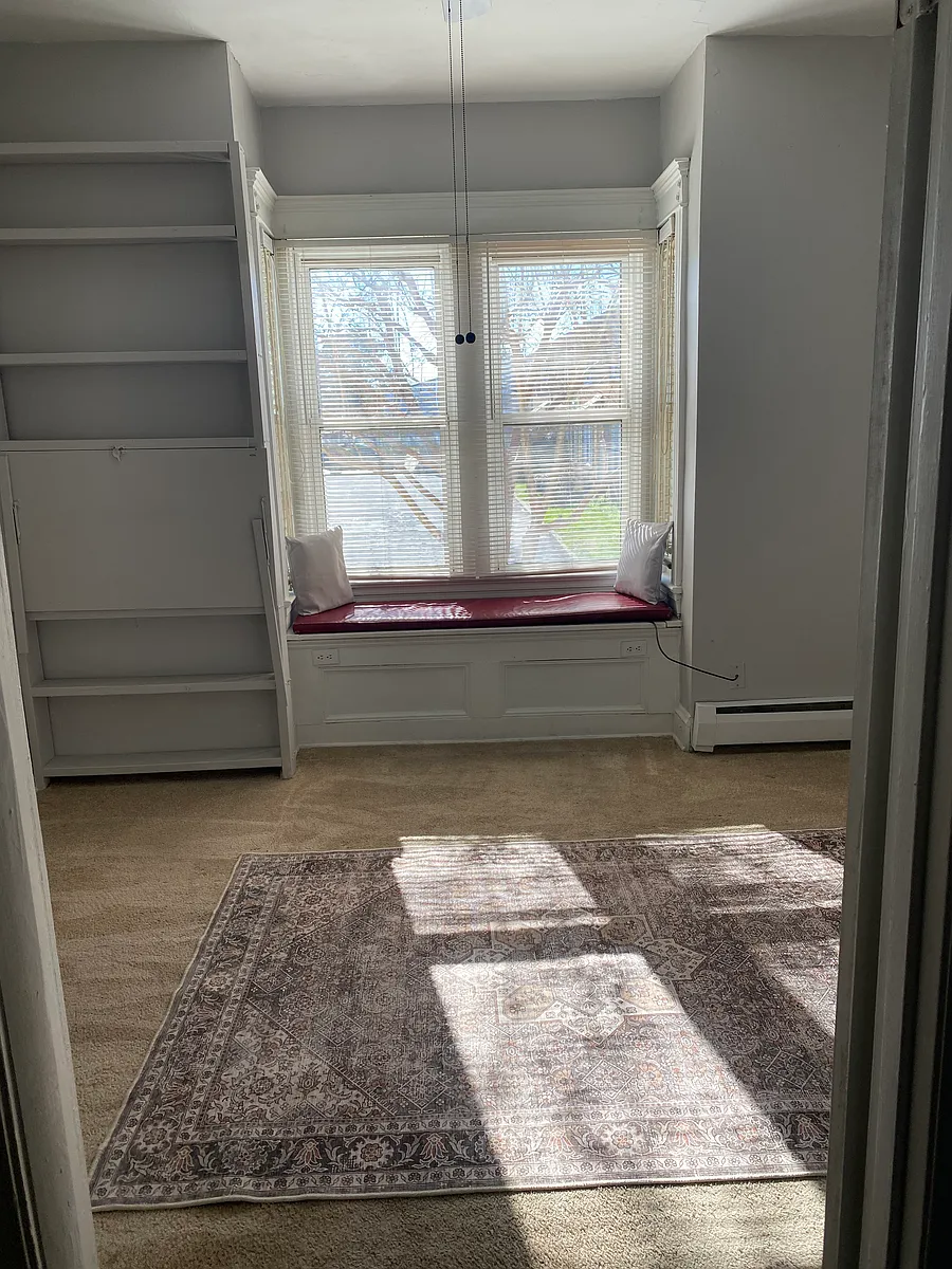 Bedroom has a window seat - 4801 Colley Ave