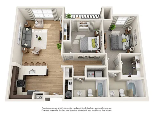 Floor plan 2X2 C8