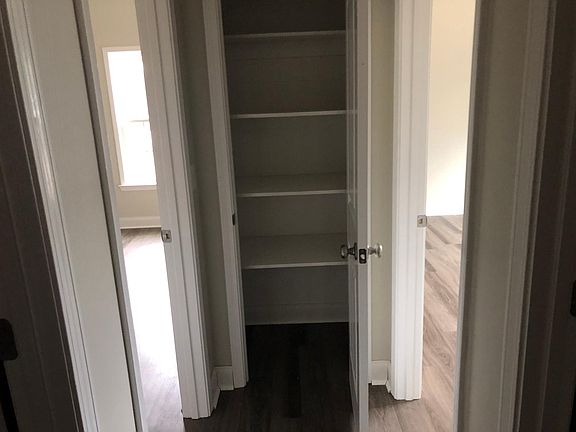 Linen closet in hallway