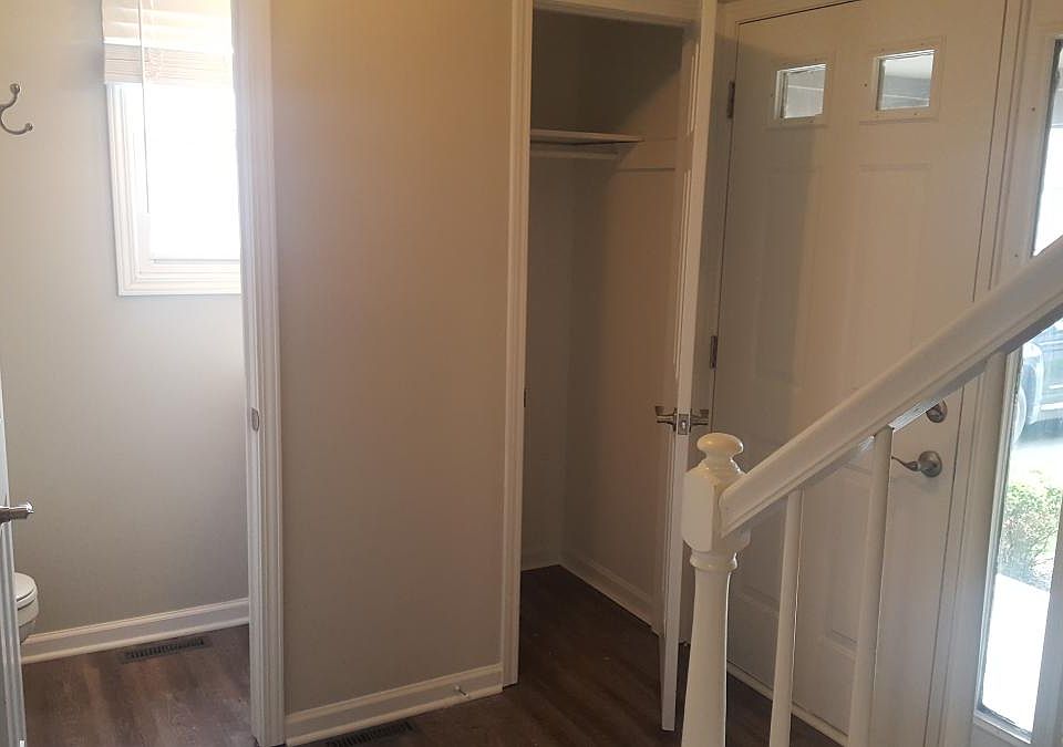 Entry with Coat Closet and Half Bathroom