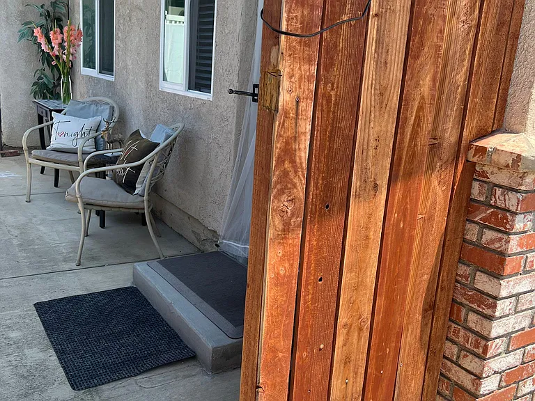 gated private entrance