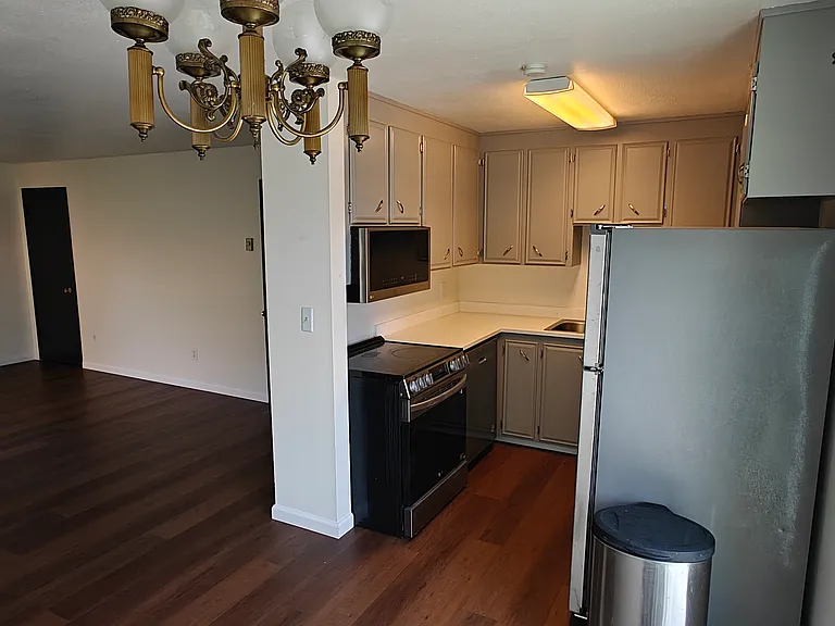 Recently remodeled kitchen with new appliances and countertops