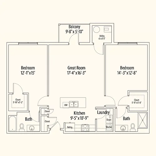 Floor plan AveryE