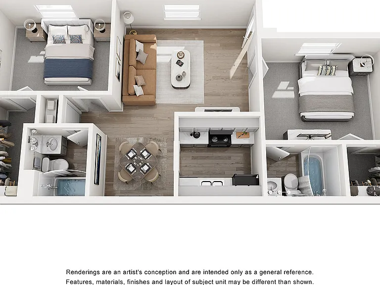 B2, 2 Bed, 2 Bath, 844 SqFt B2, 2 Bed, 2 Bath, 844 SqFt