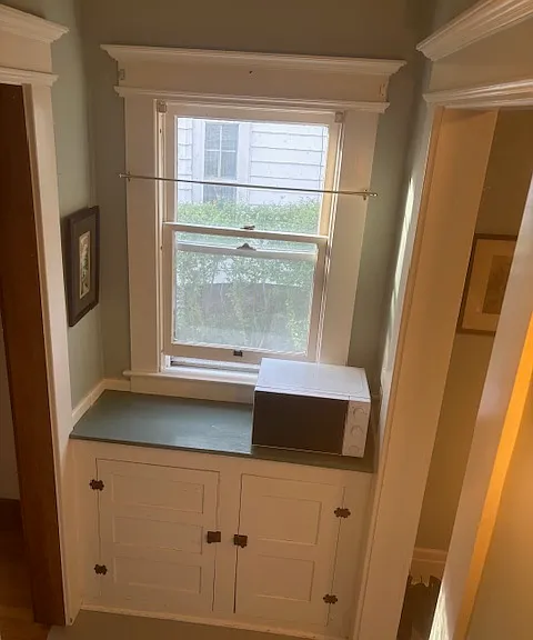 Pantry just outside of the kitchen