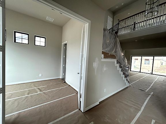 Construction progress -study and entryway