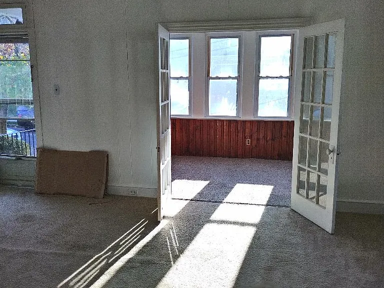 living room and sunroom