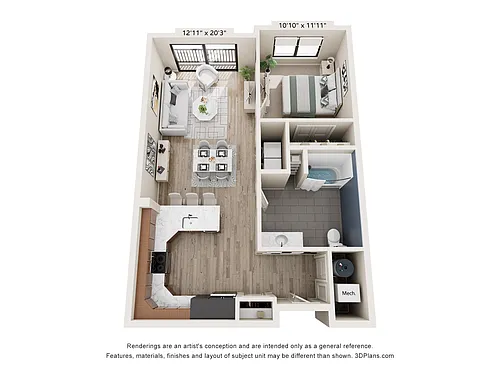 Floor plan A1a