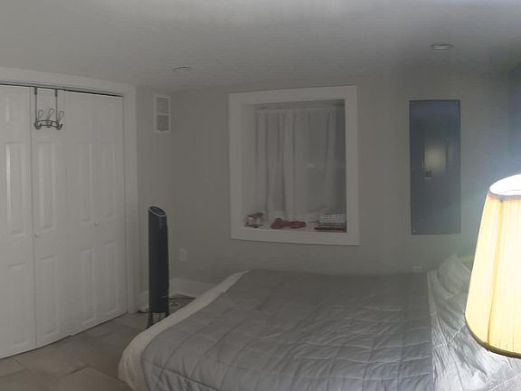 Bedroom gets a lot of natural light! Ample closet space.