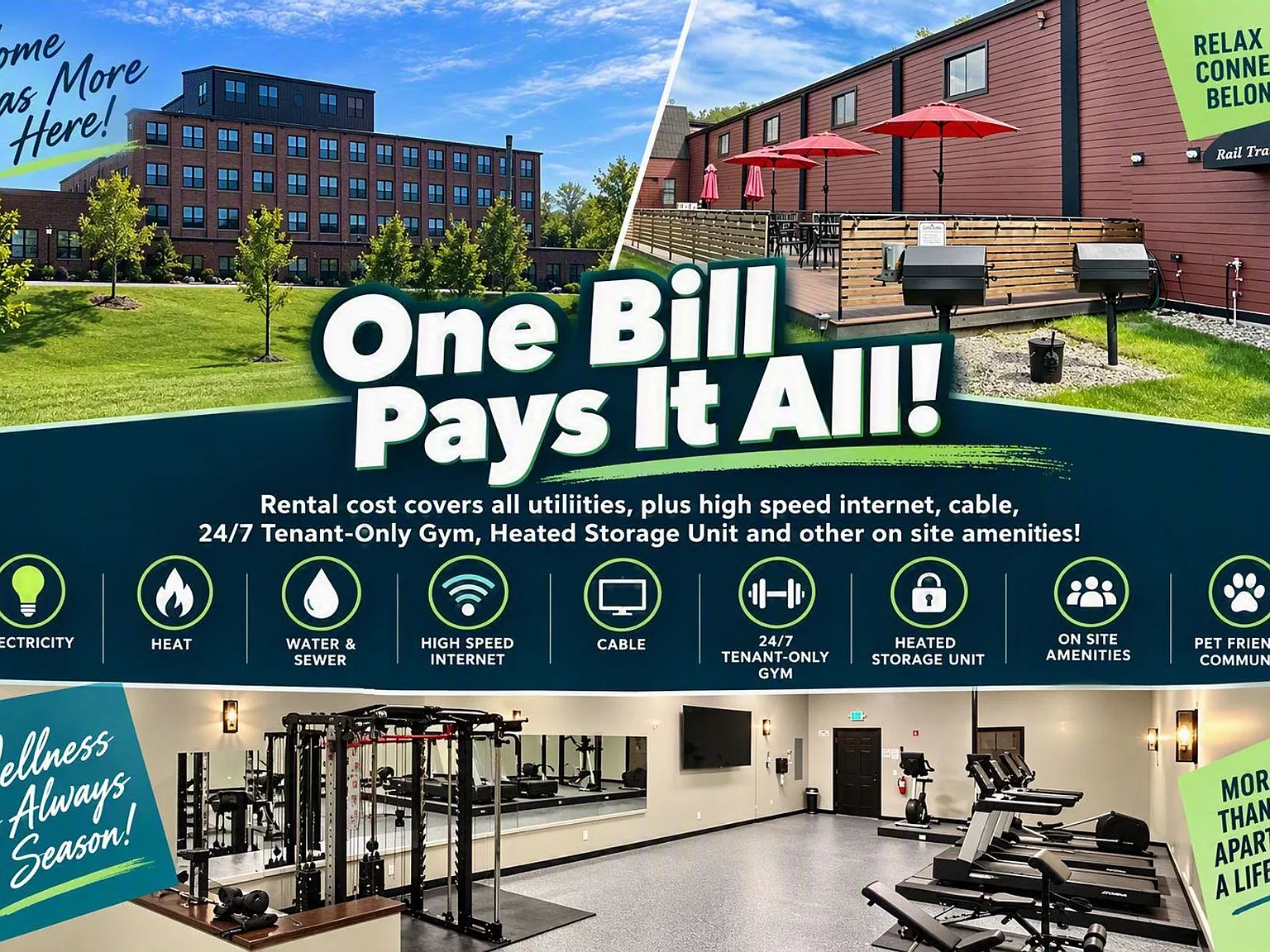 Rail Trail Village - Luxury Living where One Bill Pays it All! — Photo 1