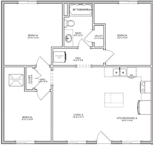 Floor plan 3 Bedroom