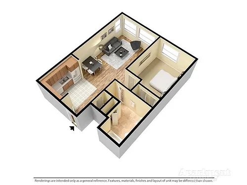 Floor plan 1 Bed