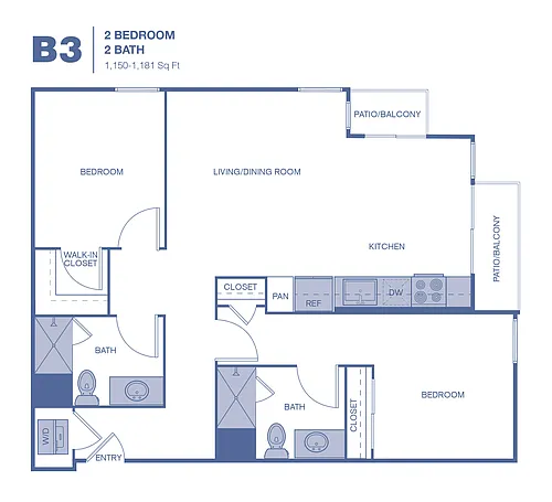 Floor plan B3