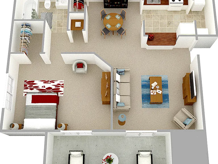 The Waterman - 1 Bedroom - 1 Bathroom