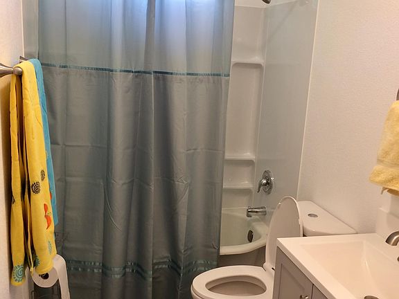 All new bathroom walls, floors and plumbing. Low flow toilet.