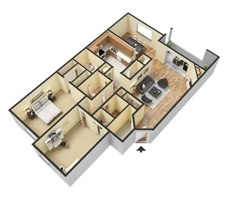 Photo 2 of 10 - Las Palmas Apartments - Norcross, GA Building Photo - Las Palmas Apartments