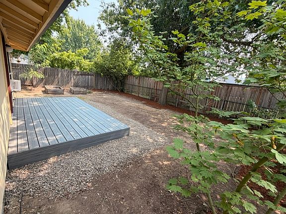 Private backyard