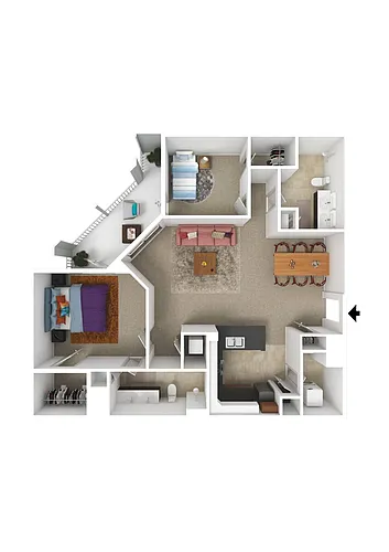 Floor plan 2B-A