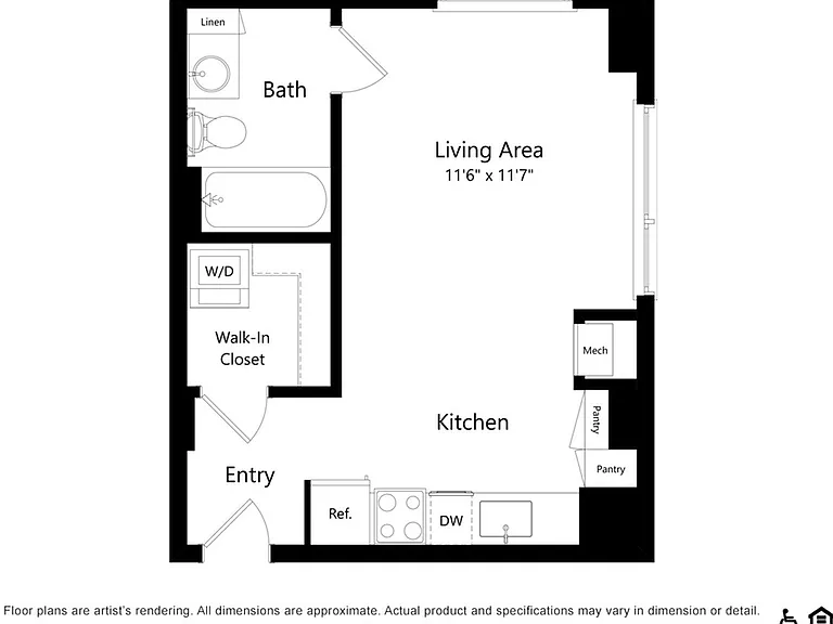 S6 | Studio | 395 SF S6 | Studio | 395 SF
