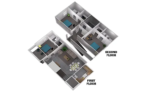 Floor plan 3x3 Cottage