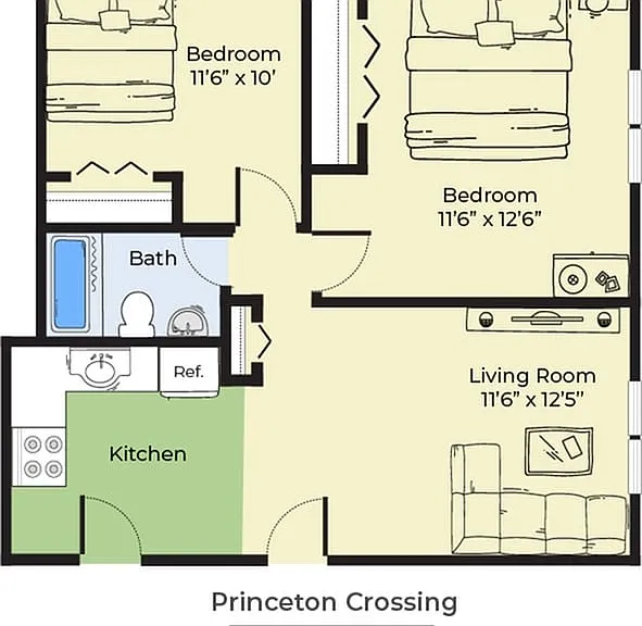 Two-Bedroom Standard Two-Bedroom Standard