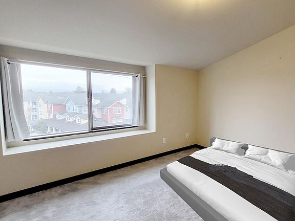 5. Upper level mountain and city view from main bedroom with attached bathroom and walk-in closet.