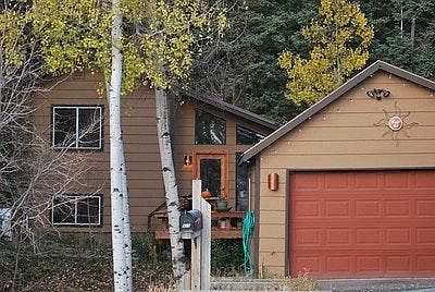 House set back from street.