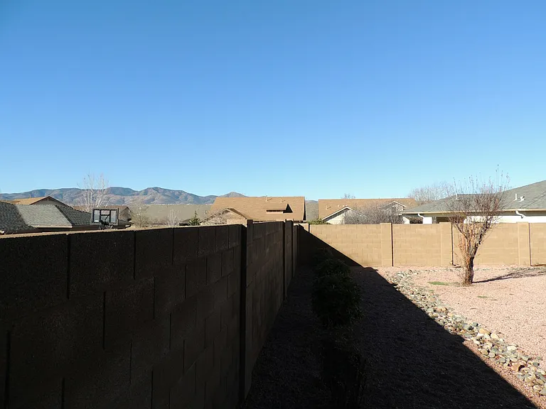 Backyard looking southwest