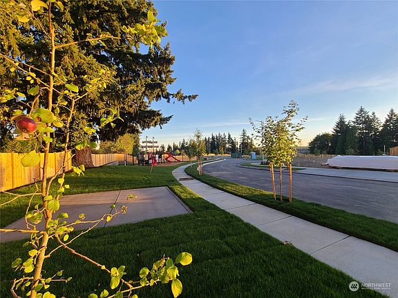 Skyline Community open space features gazebo and fruit trees>