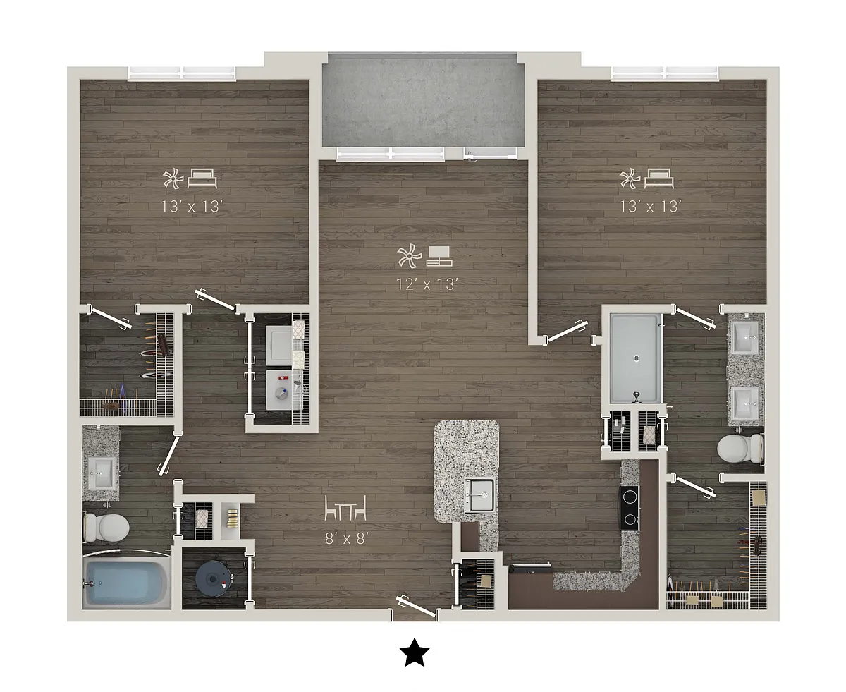 Floor plan B1