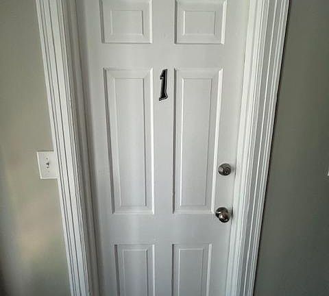 Apartment # 1 front door
