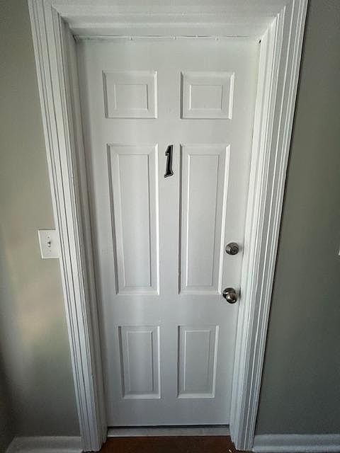 Apartment # 1 front door