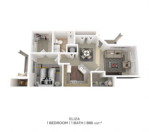 Floor plan One Bedroom
