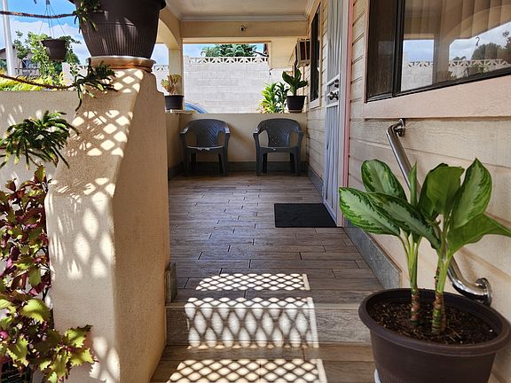 Covered Porch with Front Door Entry