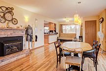 Spacious dining/Living room