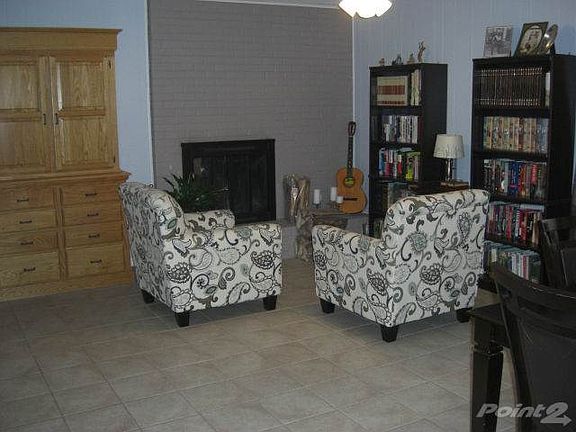 Fireplace in Dining Room