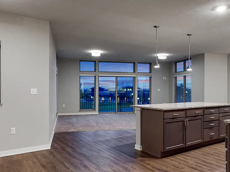 Enjoy a versatile living space with beautiful flooring and plenty of room for your favorite furniture.