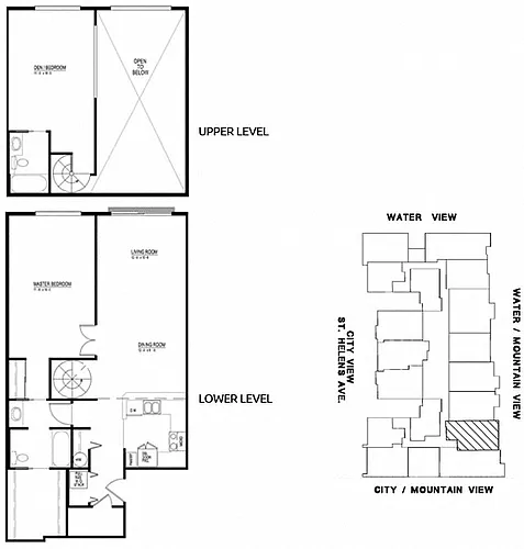 Floor plan 2x2 Loft 510