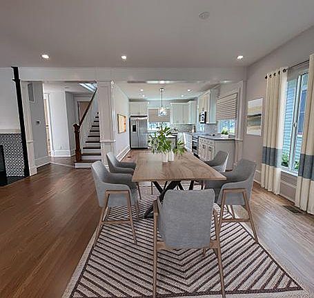 Dining room just off of kitchen.