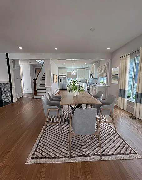 Dining room just off of kitchen.