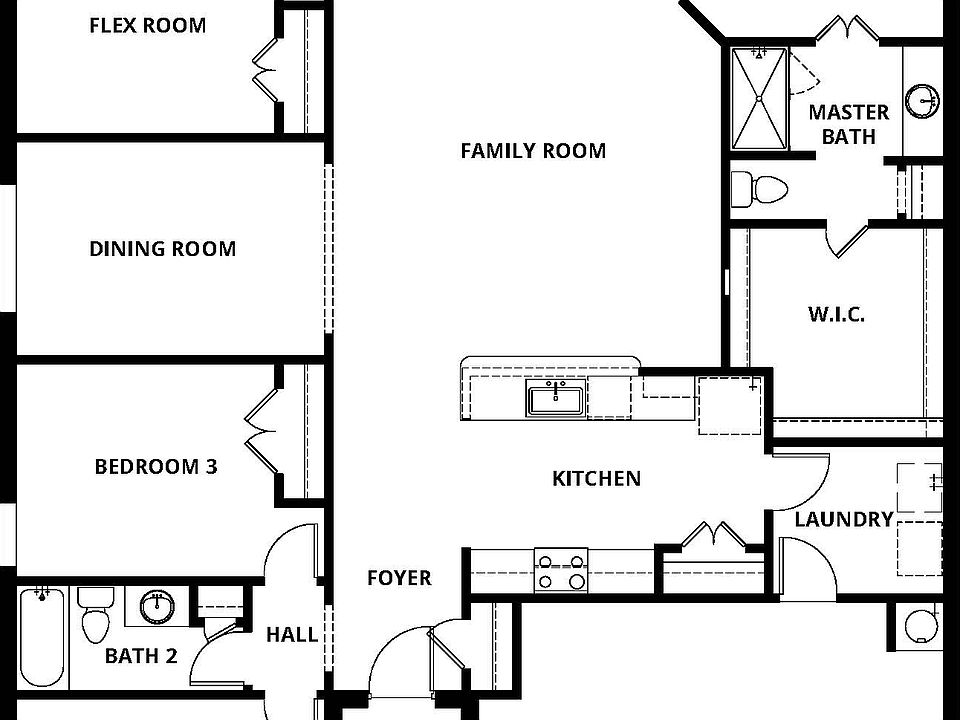 The Houghton has plenty of space for your growing family - all on one story