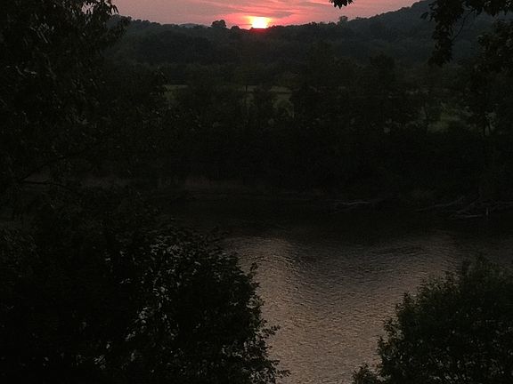 Summer sunset from deck