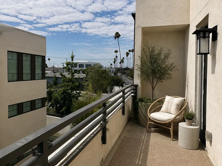 West facing balcony (looking north)