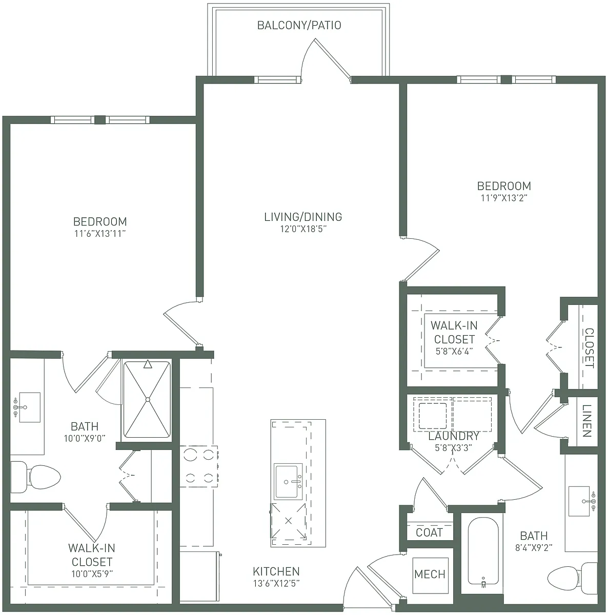Floor plan 2X2