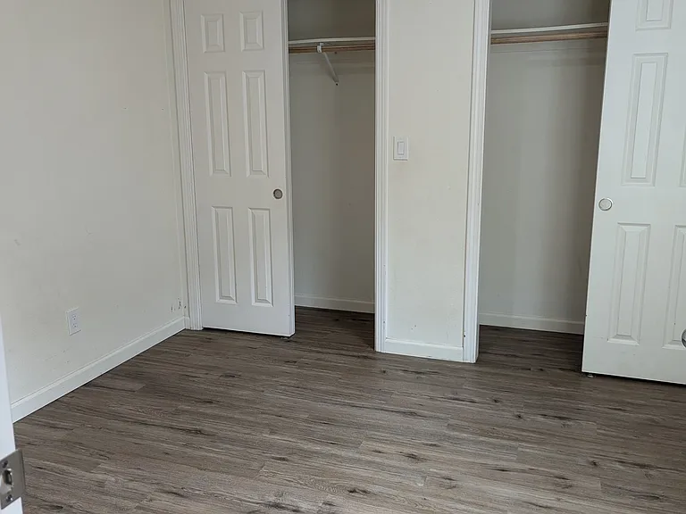 Bedroom with large closet